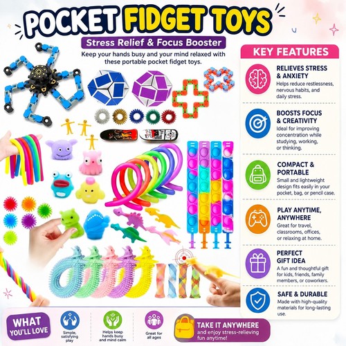 50pcs fidget toys pack - toys,