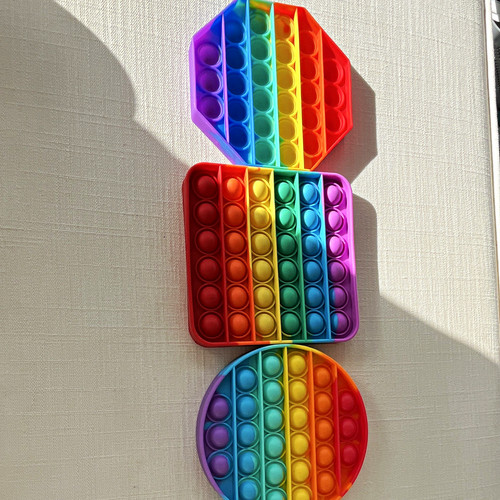 Rainbow pop fidget - it, tactile