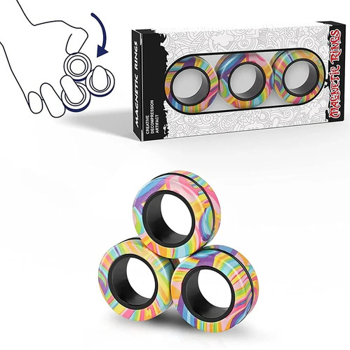 3pcs magnetic fidget spinner - 3pcs,