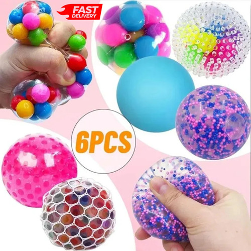 6pcs mini squishy stress balls - mini,