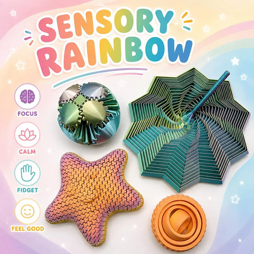 Sensory rainbow fidget - rainbow,