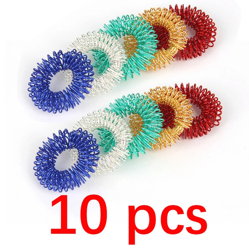 10pcs acupressure finger rings - finger,