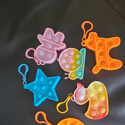 Silicone pop keychain - pop,