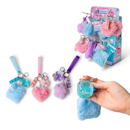 Fluffy fidget keychain - fluffy,