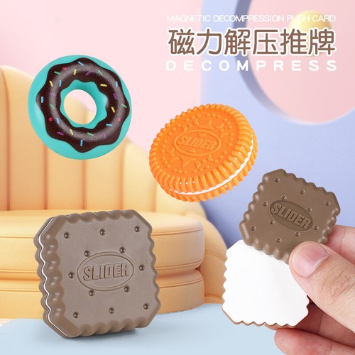Magnetic push doughnut biscuit - magnetic,