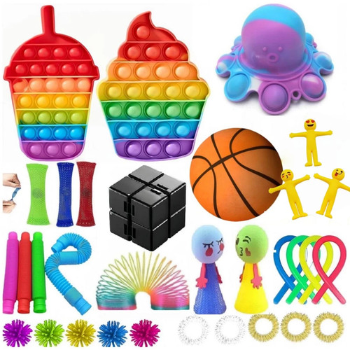 Pcs fidget toys bundle push - fidget,