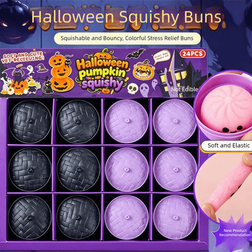 24pcs set soft cute squishy - 24pcs/set,