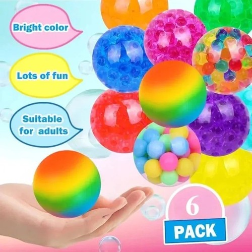 6pcs mini squishy stress balls - 6pcs,