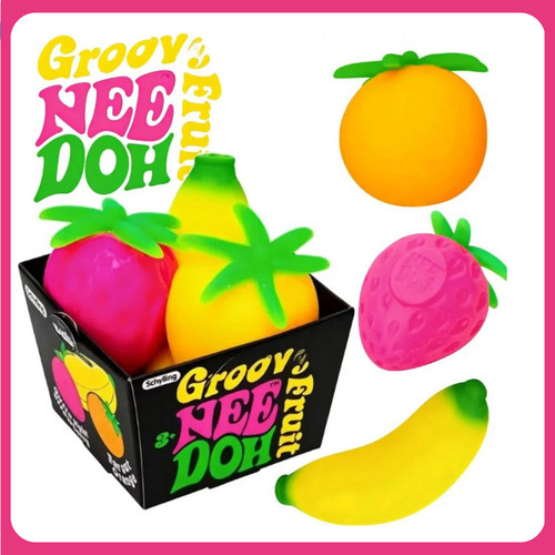 Groovy fruit squeeze toy - squeeze,