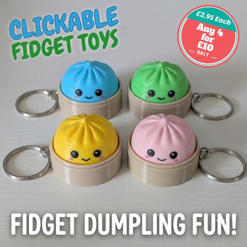 Dumpling fidget clicker - dumpling,