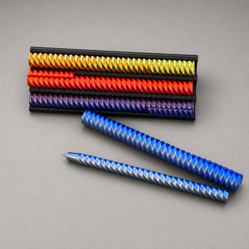 Spiral fidget pen set - fidget, desk