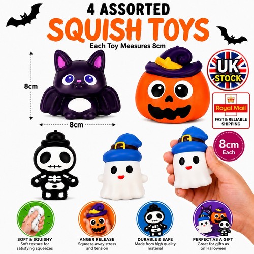 Halloween squishy toys set - toys,