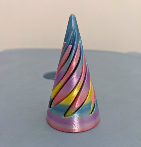 Rainbow spiral twist tactile - rainbow,