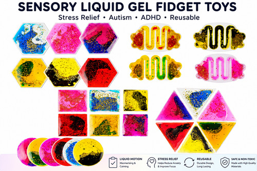 Sensory liquid gel fidget toys - gel,