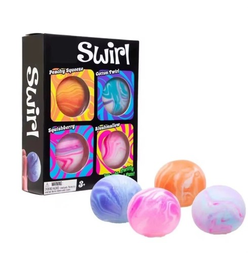 Squishy swirl fidget toy 4pc - fidget,