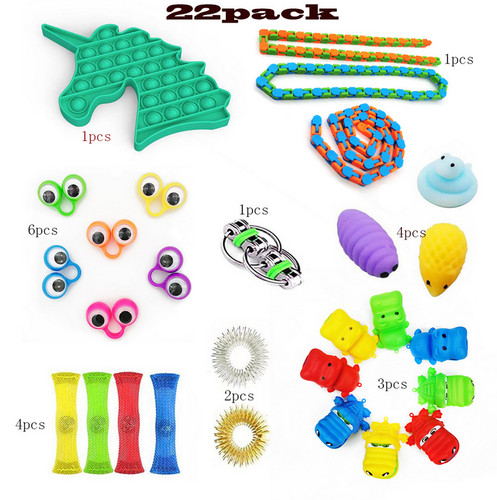 22pcs fidget toys set sensory - fidget,
